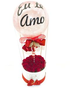 Box de Rosas Vermelhas com Bubble Grande