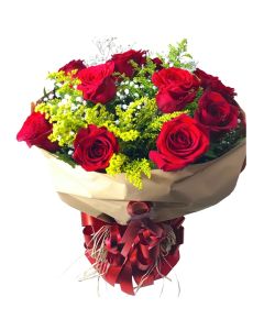 Buquê com 12 Rosas Importadas 